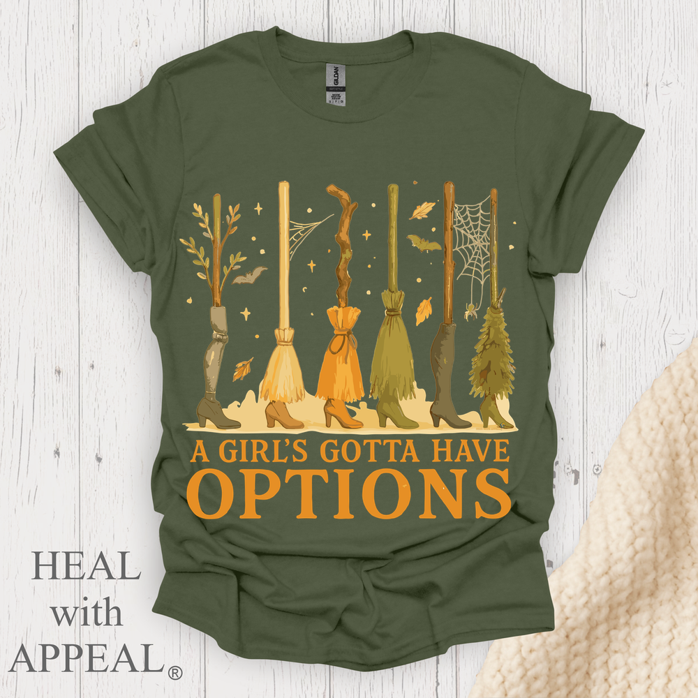 A Girls Gotta Have Options V1 - Heather Military Green