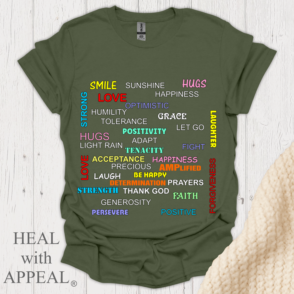 Words Of Encouragement Colorful V2 - Military Green