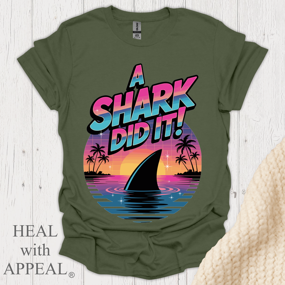 A Shark Did It V4 - Military Green