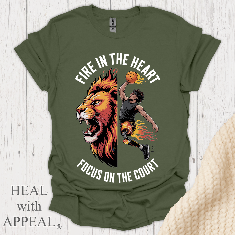 Fire In The Heart V1b - Military Green
