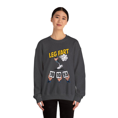 Prosthetic Leg Fart Scoreboard sweatshirt | Funny Amputee Novelty Crewneck