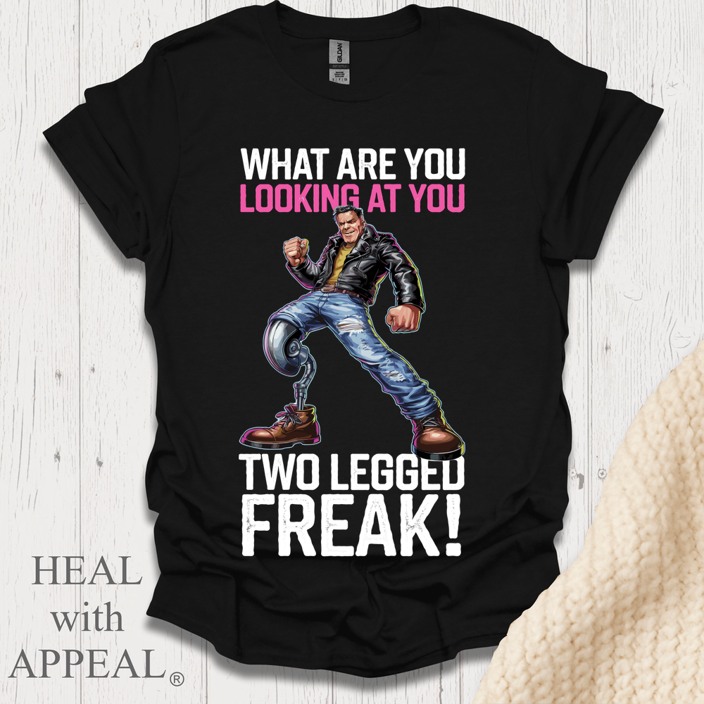 What Are You Looking 2 Legged V1b Print - Black