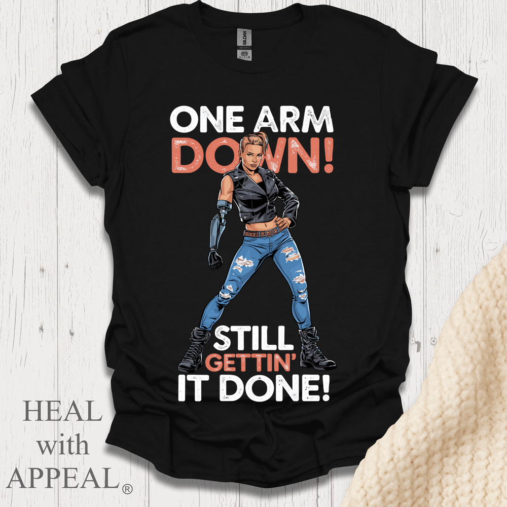 One Arm Down Woman V1 Print - Black