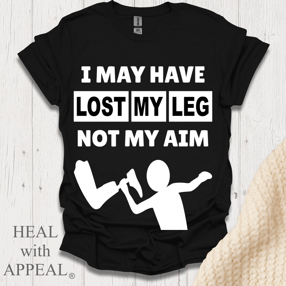 I May Have Lost My Leg V1b Print - Black