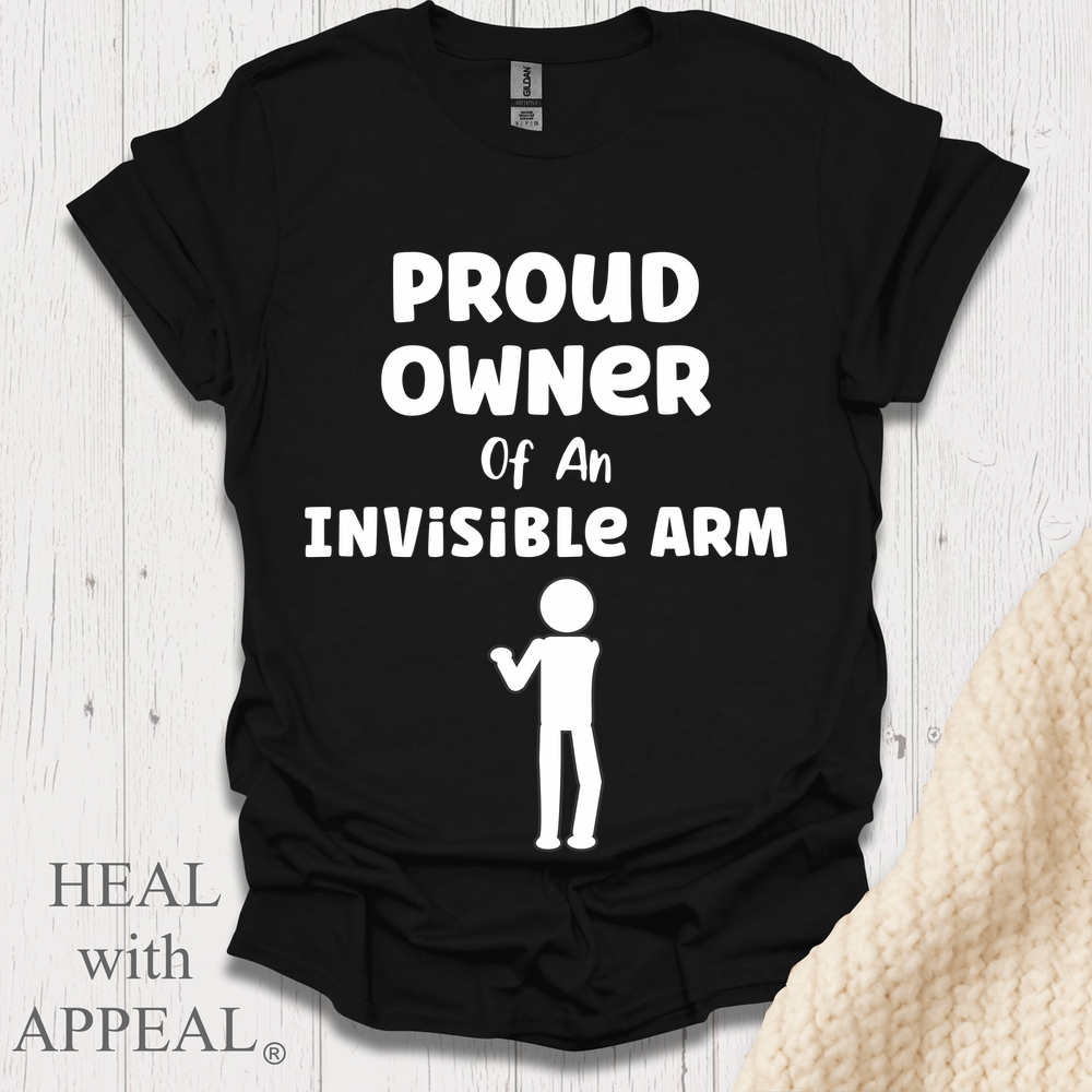 Proud Owner Of Invisible Arm Figure V1 Blk Print 1 - Black