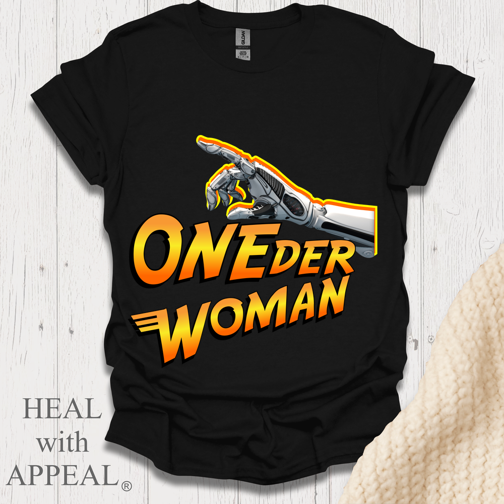 Oneder Woman V1 Blk Shrt Print - Black