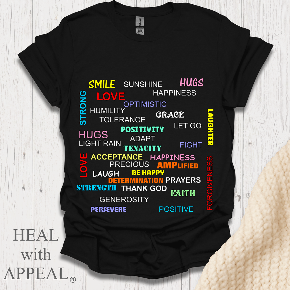 Words Of Encouragement Colorful V2 - Black