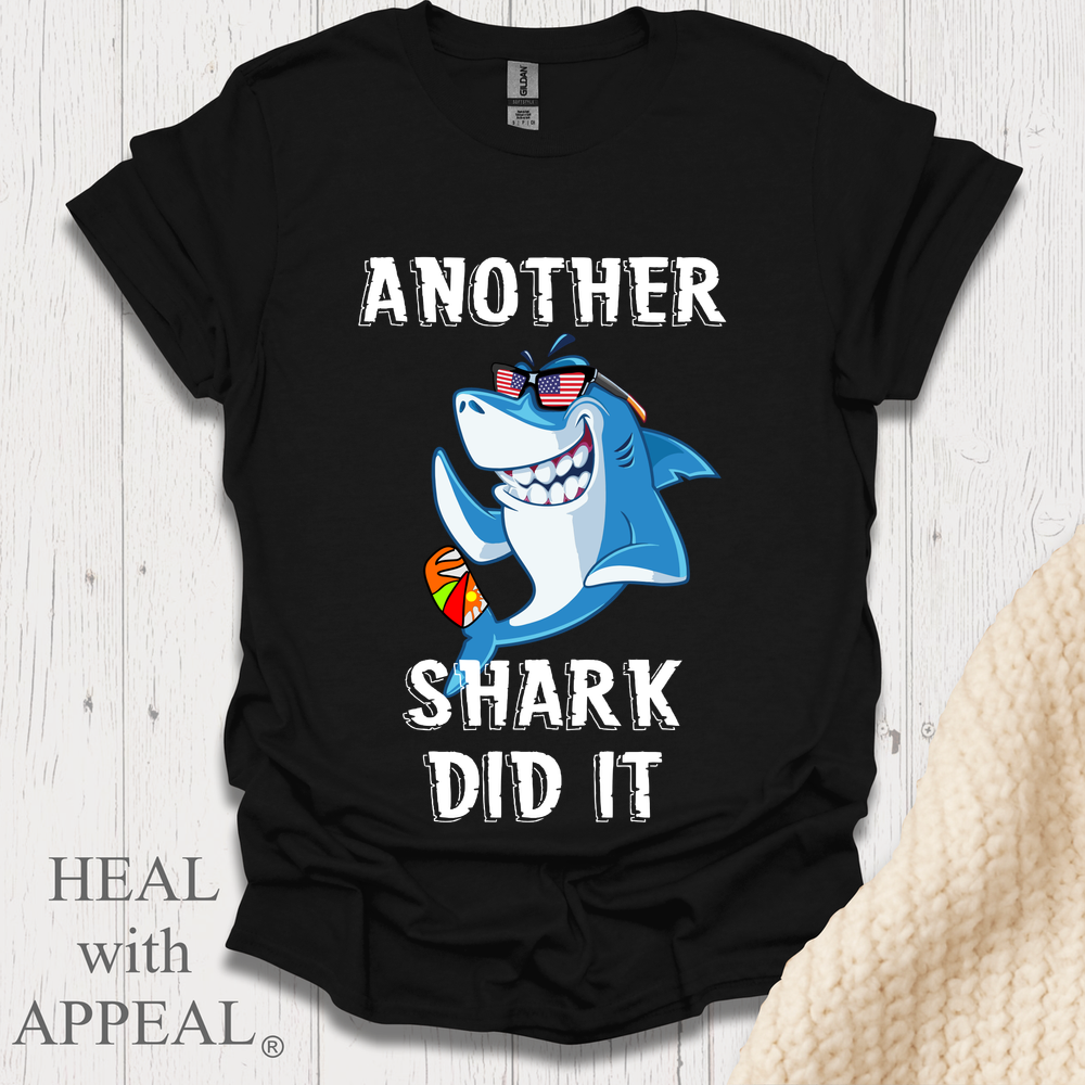 Shark Week V1 Blk Shrt Print Wm - Black