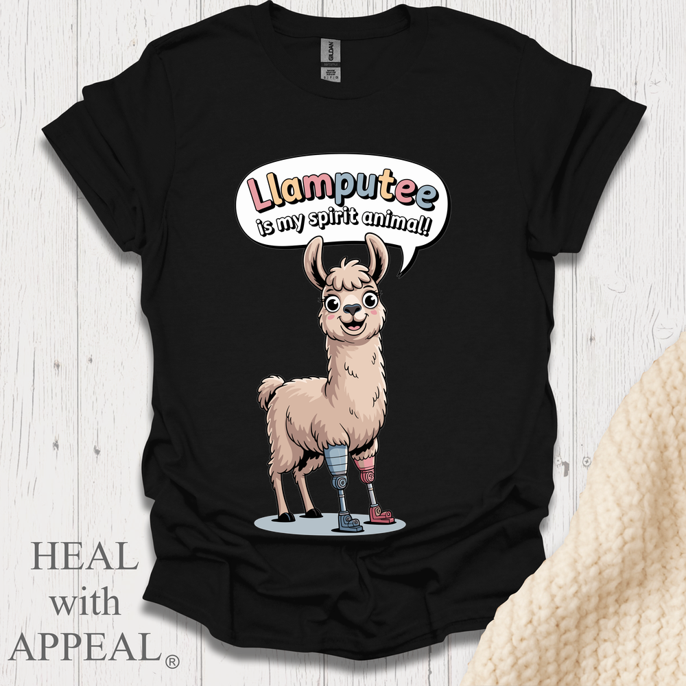 Llamputee Amputee Humor V3 - Black