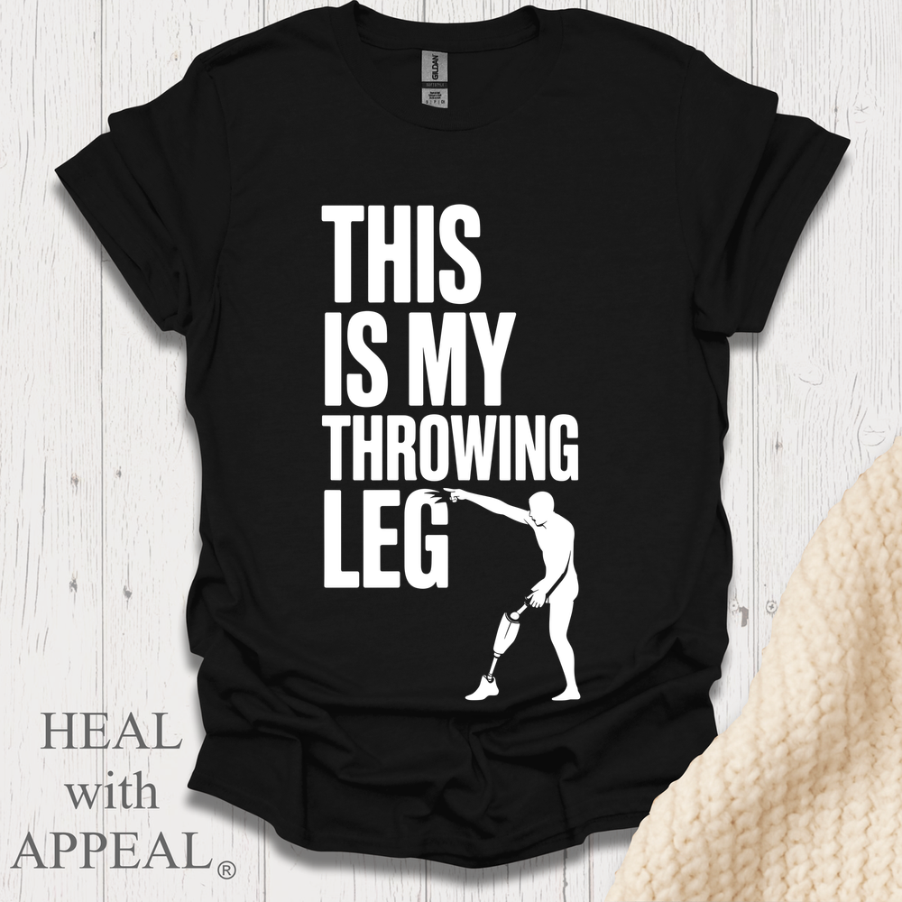 This Is My Throwing Leg V1b - Black