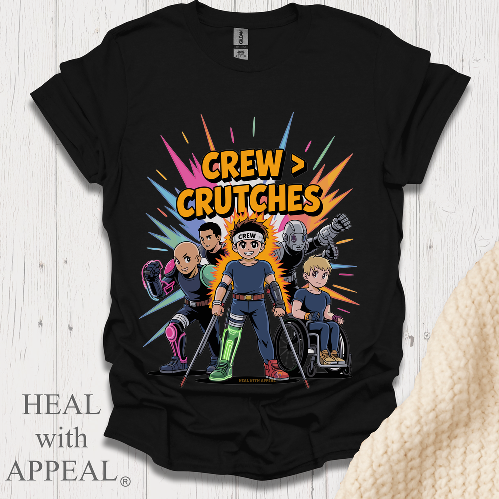 Crew N Crutches V1 - Black