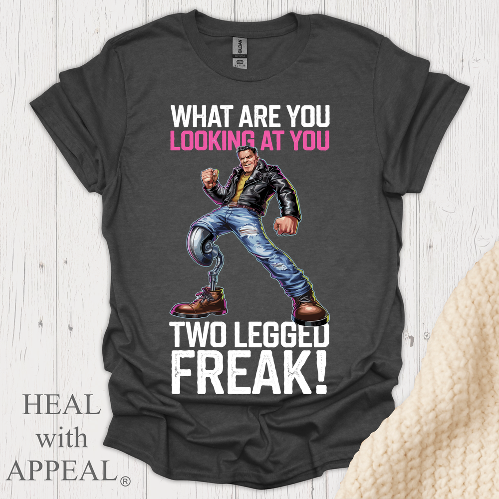 What Are You Looking 2 Legged V1b Print - Dark Heather