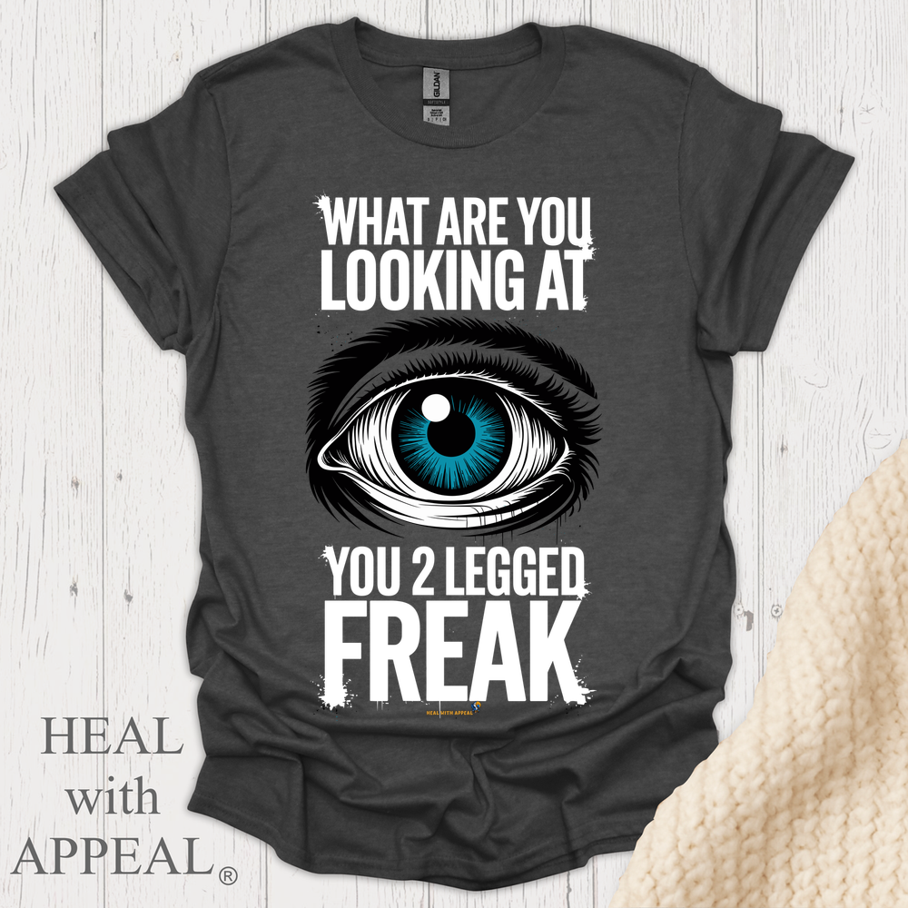 What R U Looking At V15b Print - Dark Heather