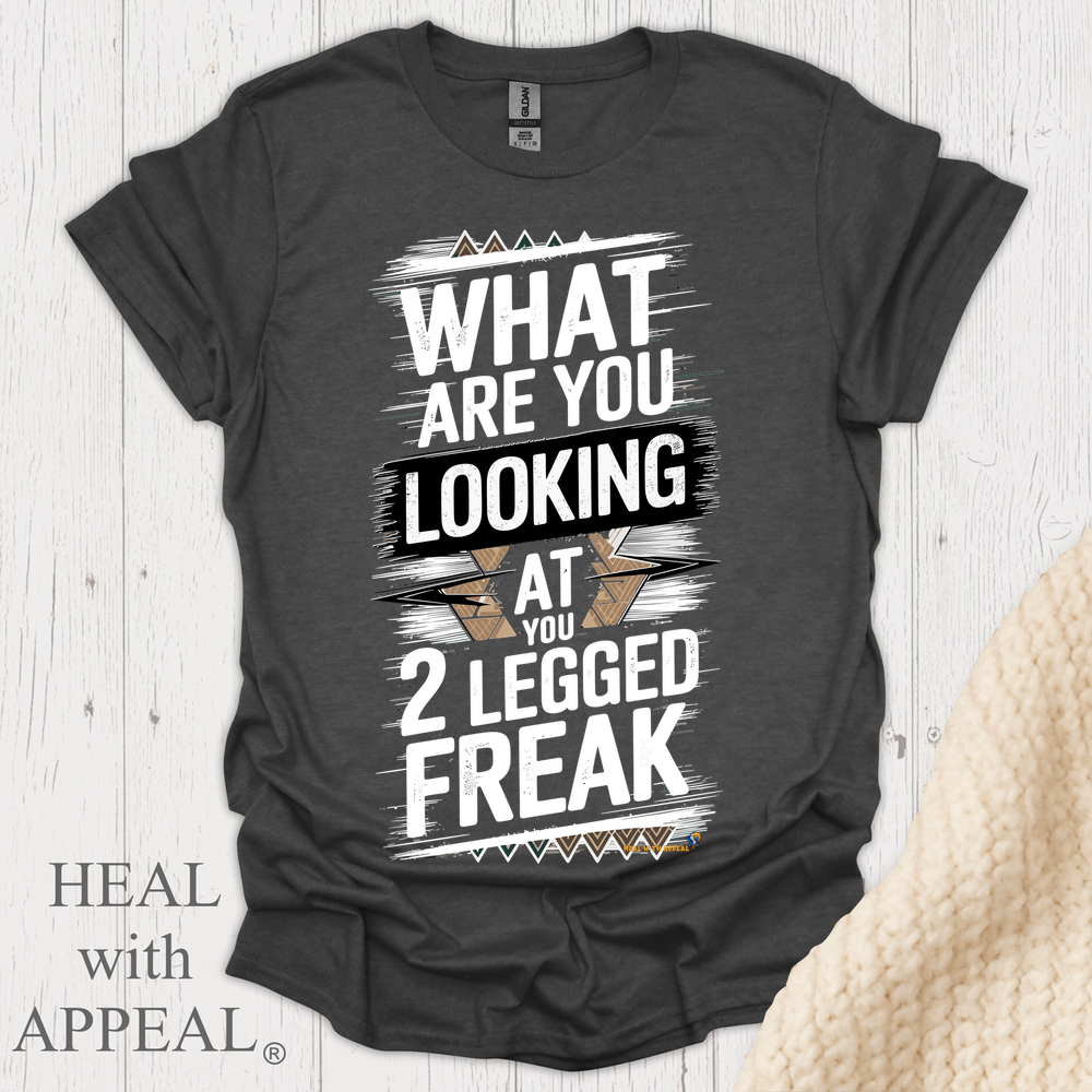 What R U Looking At V10b Print - Dark Heather