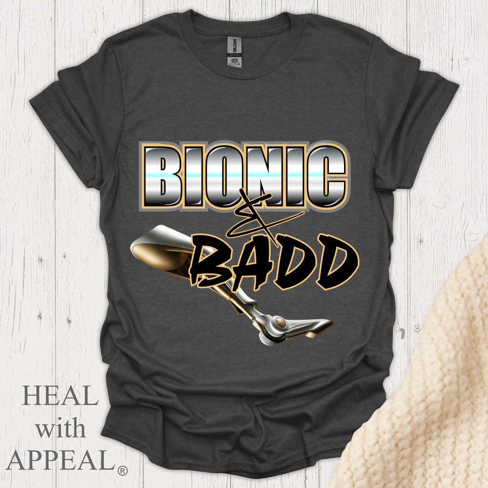 Bionic N Badd V3 Blk Shrt Print - Dark Heather