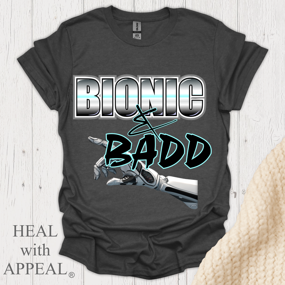 Bionic N Badd V2 Blk Shrt Print - Dark Heather