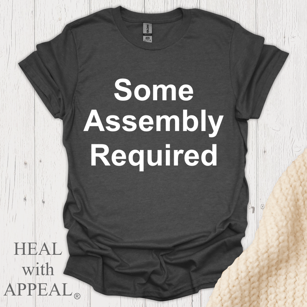 Some Assebly Required V1 Wht Print Wm - Dark Heather