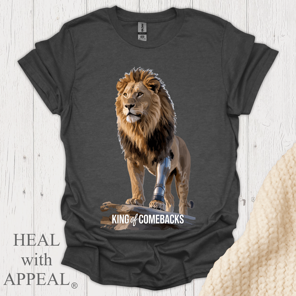 Lion Tee V2 - Dark Heather