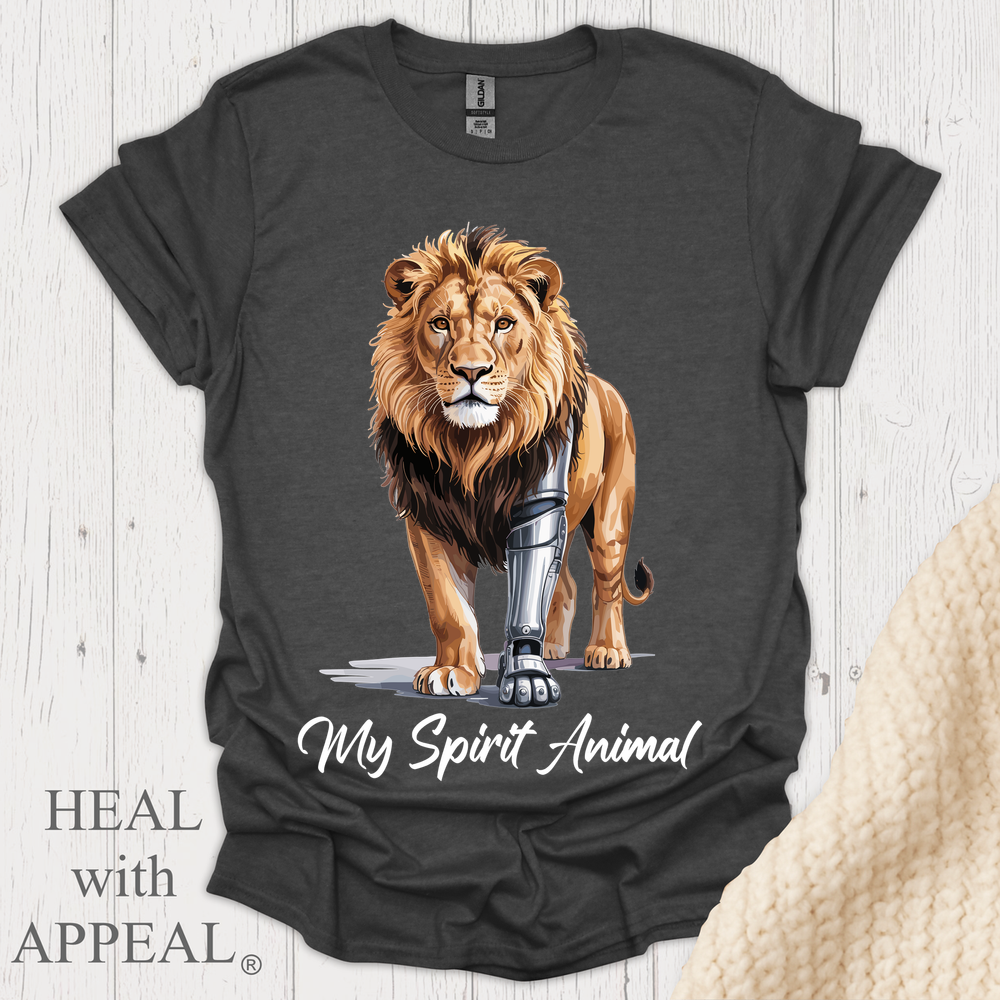 Lion Tee - Dark Heather
