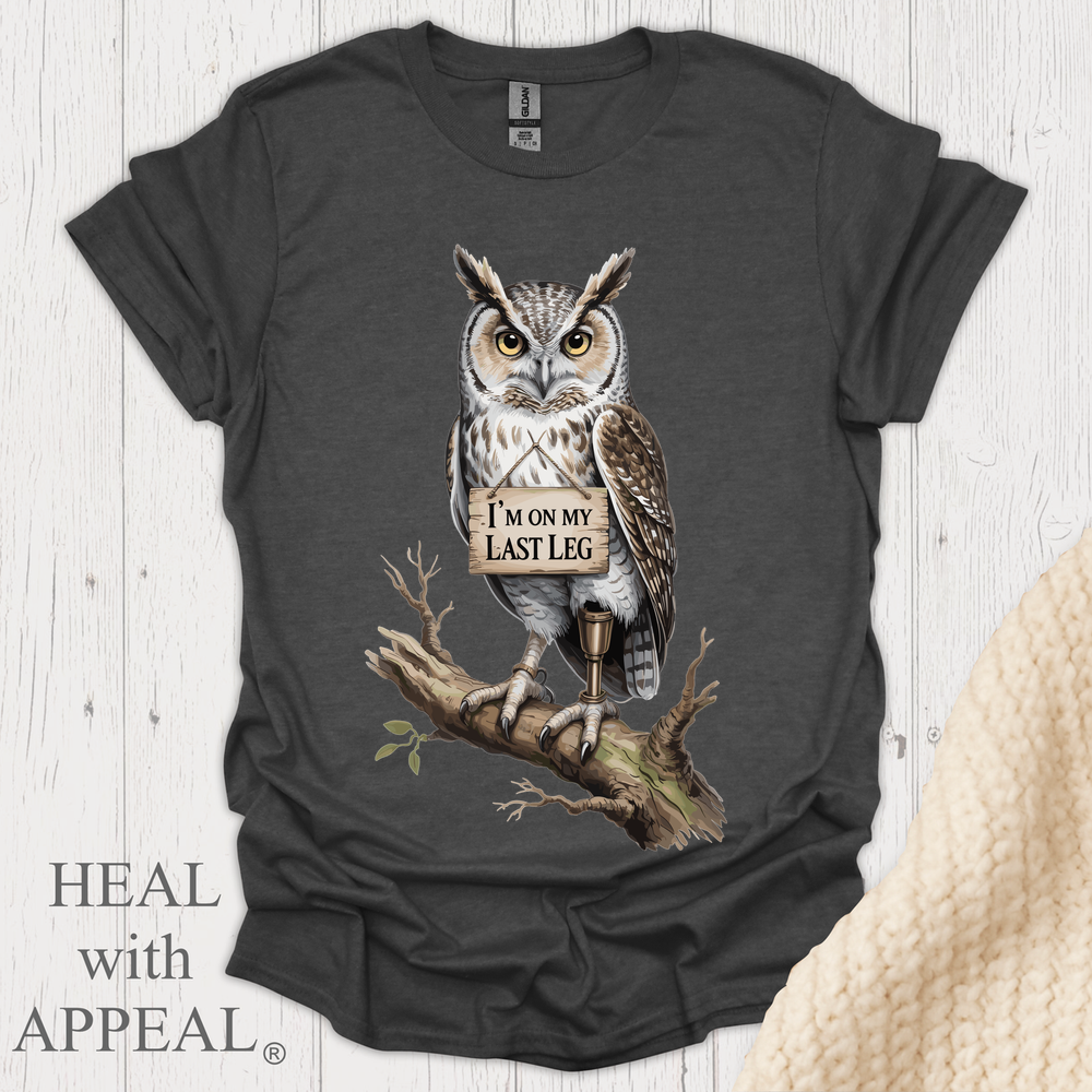 Owl Tee - Dark Heather