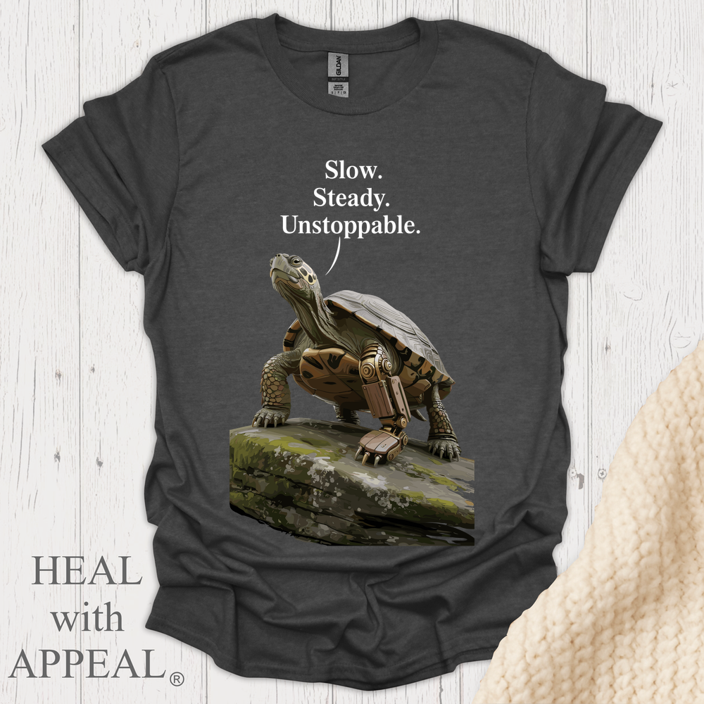 Turtle Tee V1b - Dark Heather