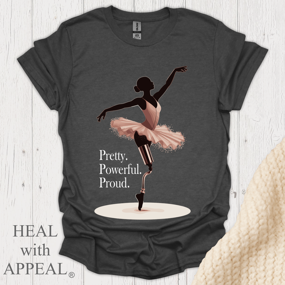 Pretty Powerful Proud V1b - Dark Heather