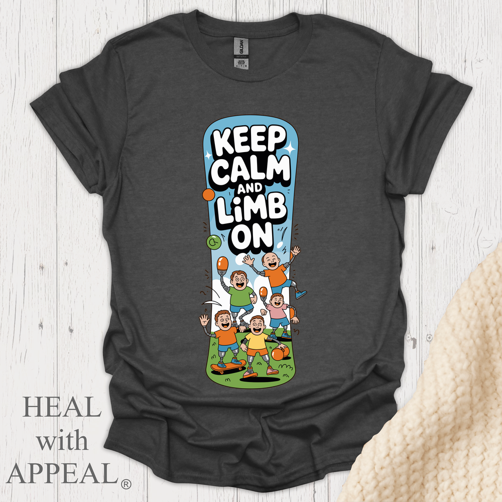 Keep Calm Limb On V2 - Dark Heather