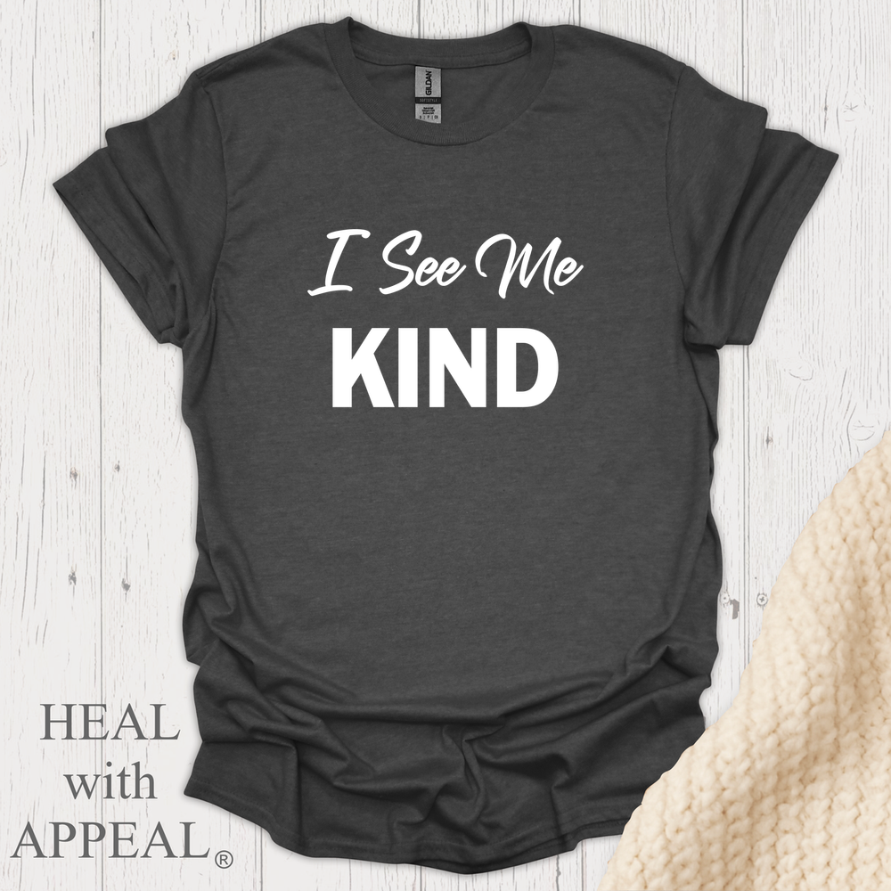 I See Me Kind V1 Blk Print - Dark Heather