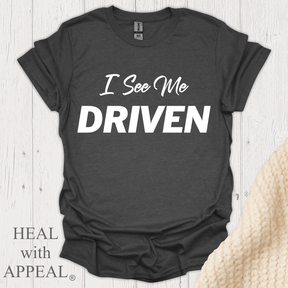I See Me Driven V1 Blk Print - Dark Heather