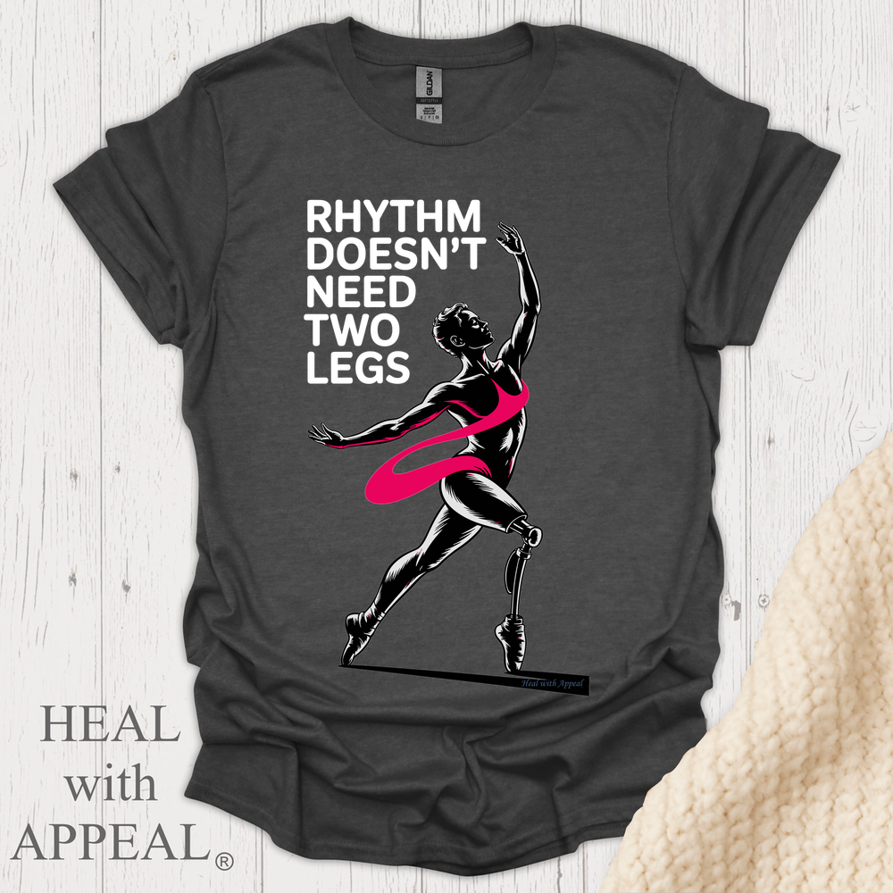Inspirational Amputee Dancer V2b - Dark Heather