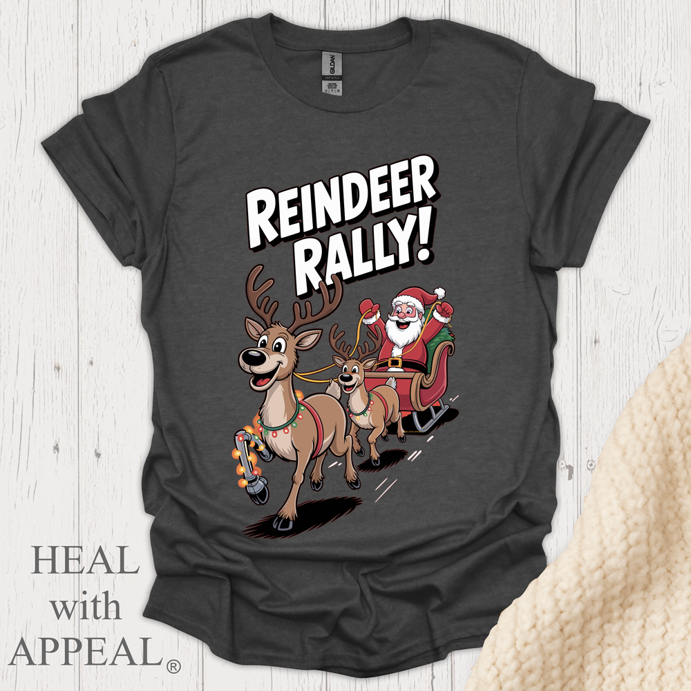 Reindeer Rally Leg V1 - Dark Heather