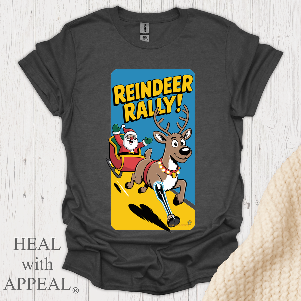 Reindeer Rally Leg V2 - Dark Heather