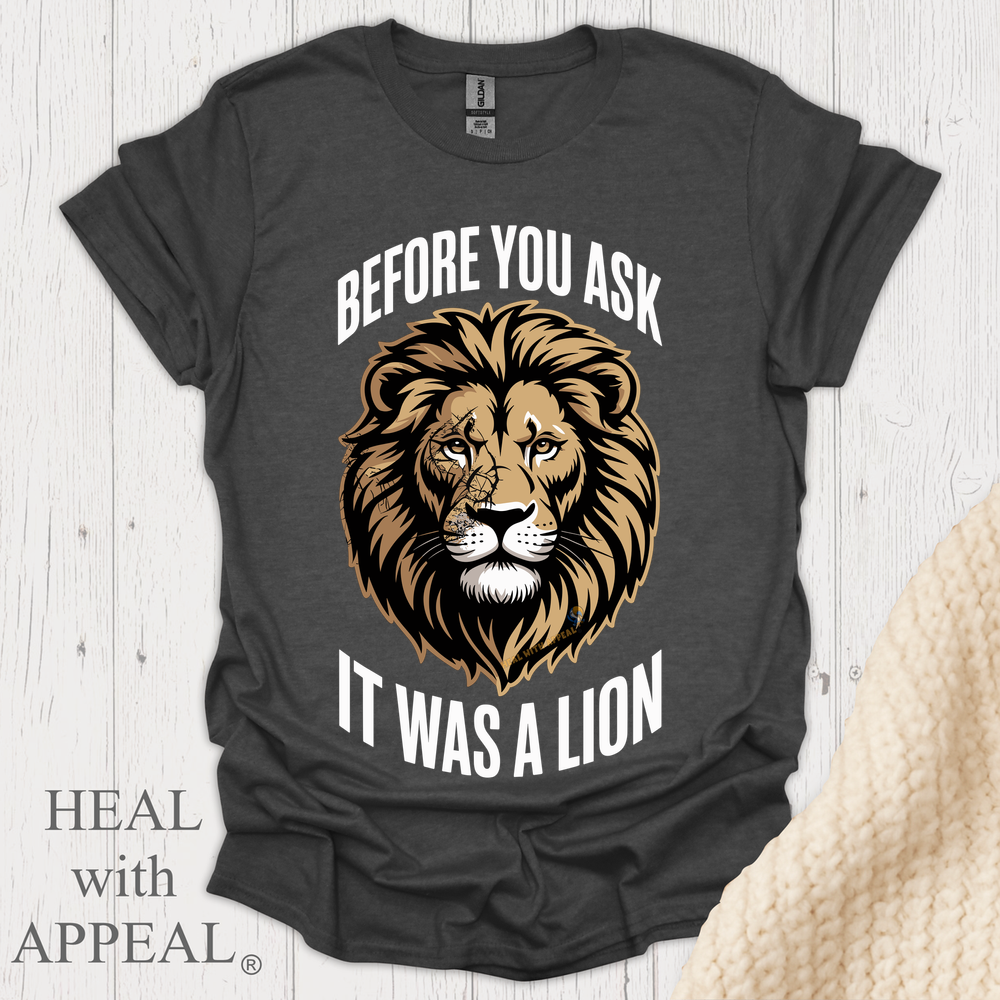 It Was A Lion V2b - Dark Heather