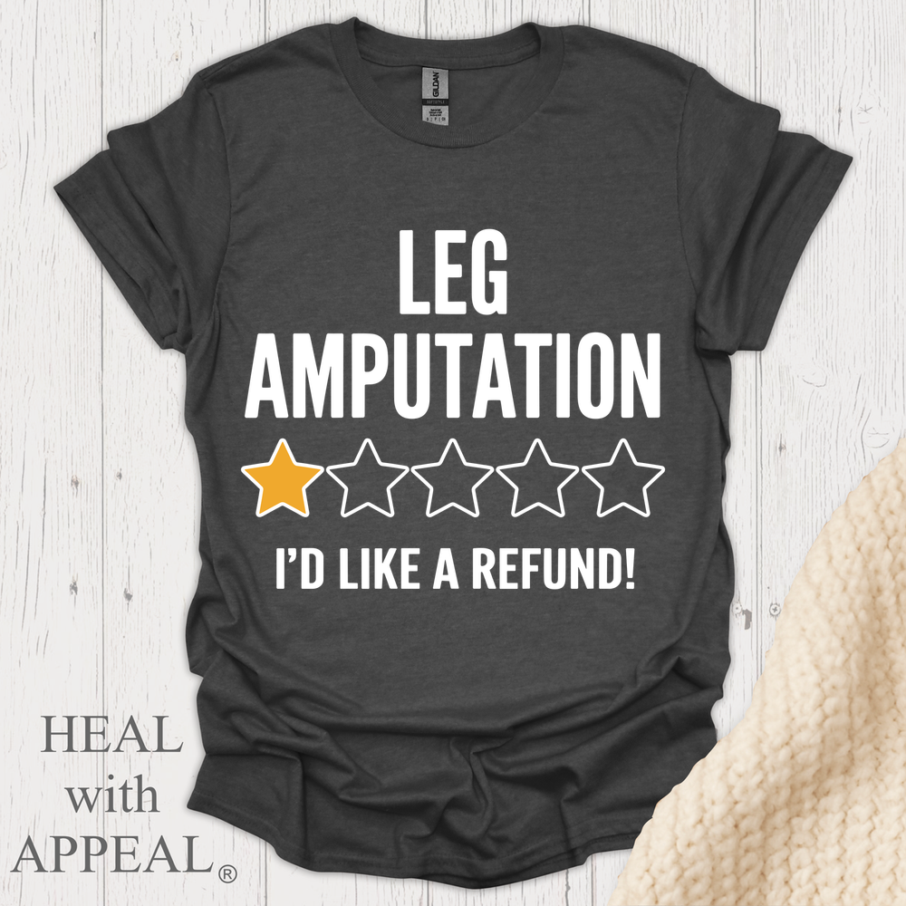 Leg Amputation V1b - Dark Heather