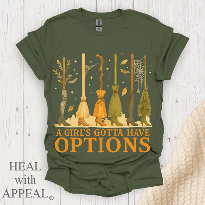 A Girls Gotta Have Options V1 - Heather Military Green