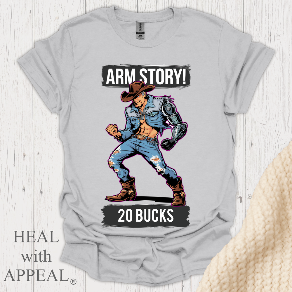 Arm Story V1 Print - Ice Grey