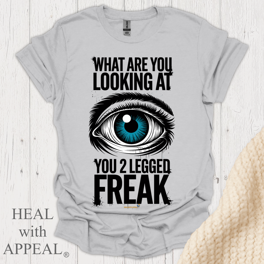 What R U Looking At V15b Print - Ice Grey