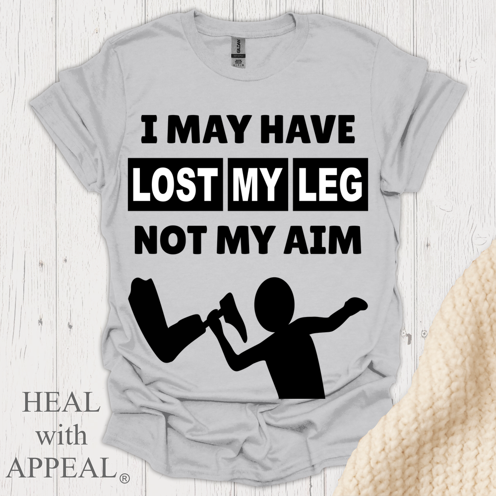 I May Have Lost My Leg V1b Print - Ice Grey