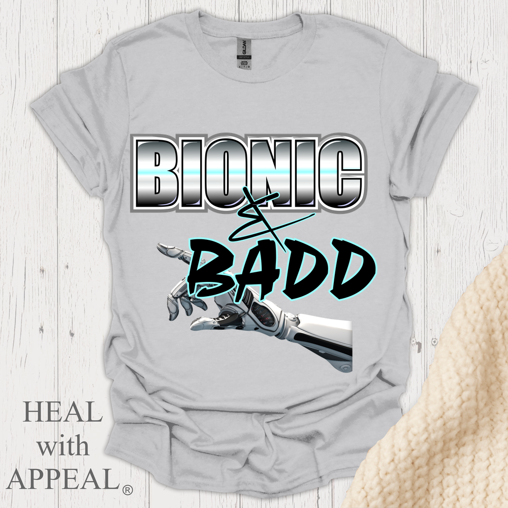 Bionic N Badd V2 Blk Shrt Print - Ice Grey
