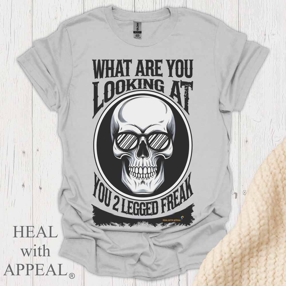 What R U Looking At V8b Print - Ice Grey