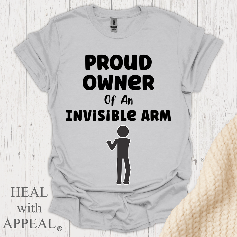 Proud Owner Of Invisible Arm Figure V1 Blk Print 1 - Ice Grey