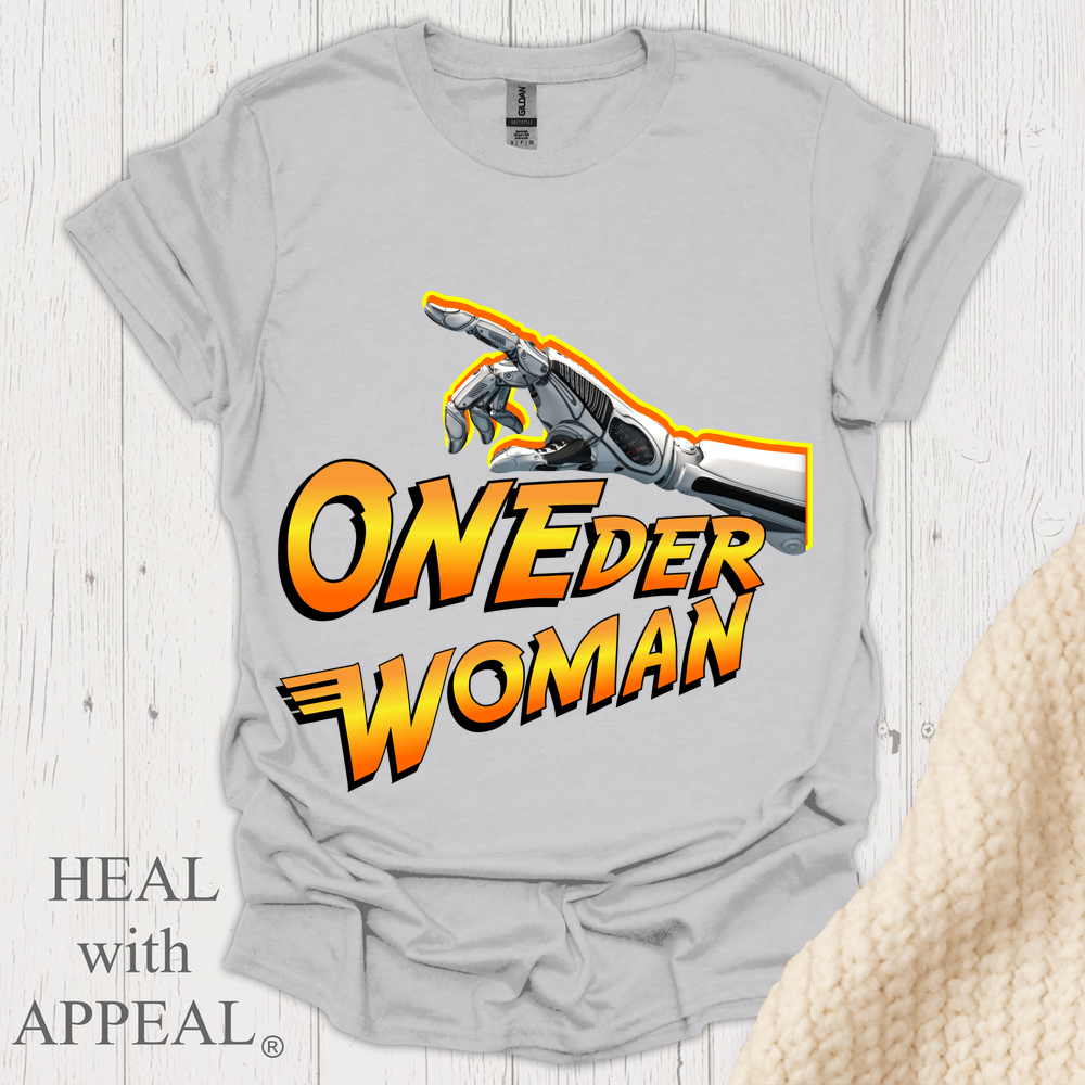 Oneder Woman V1 Blk Shrt Print - Ice Grey