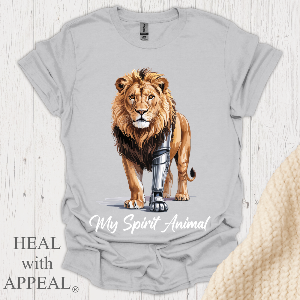 Lion Tee B - Ice Grey