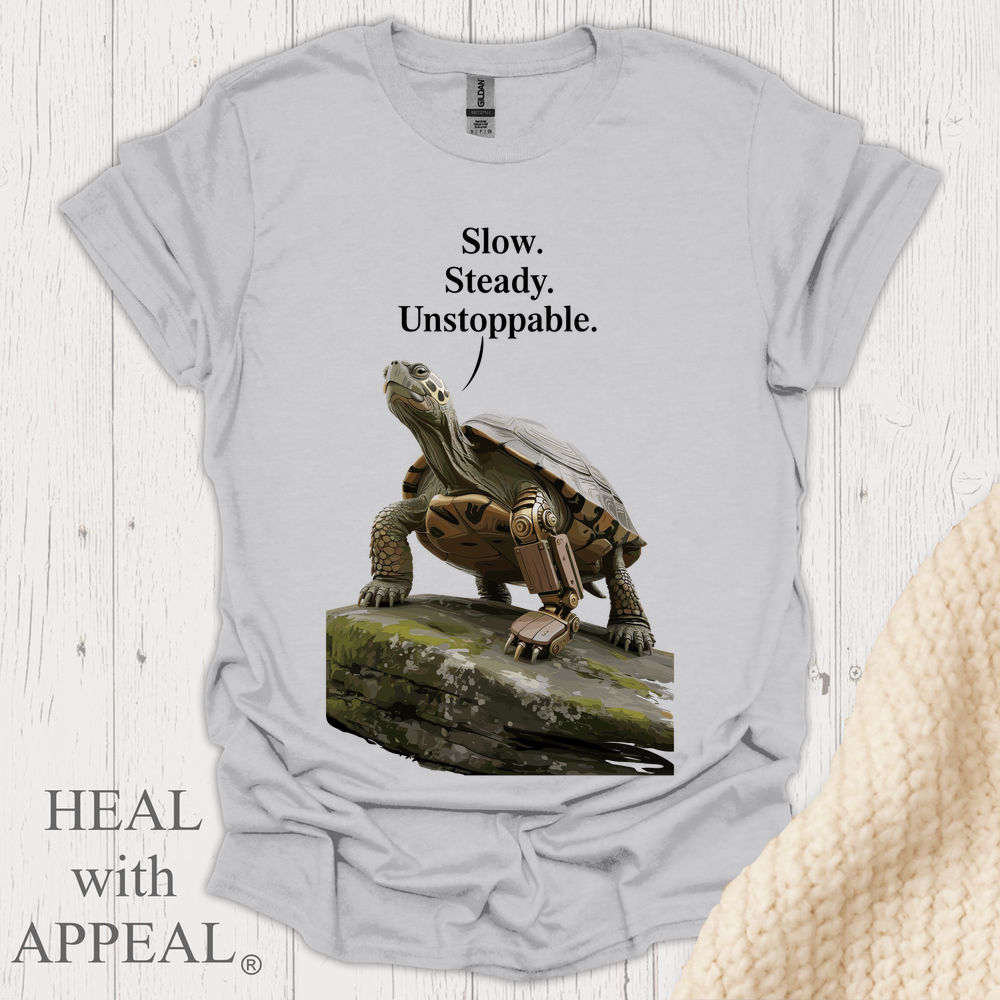 Turtle Tee V1b - Ice Grey