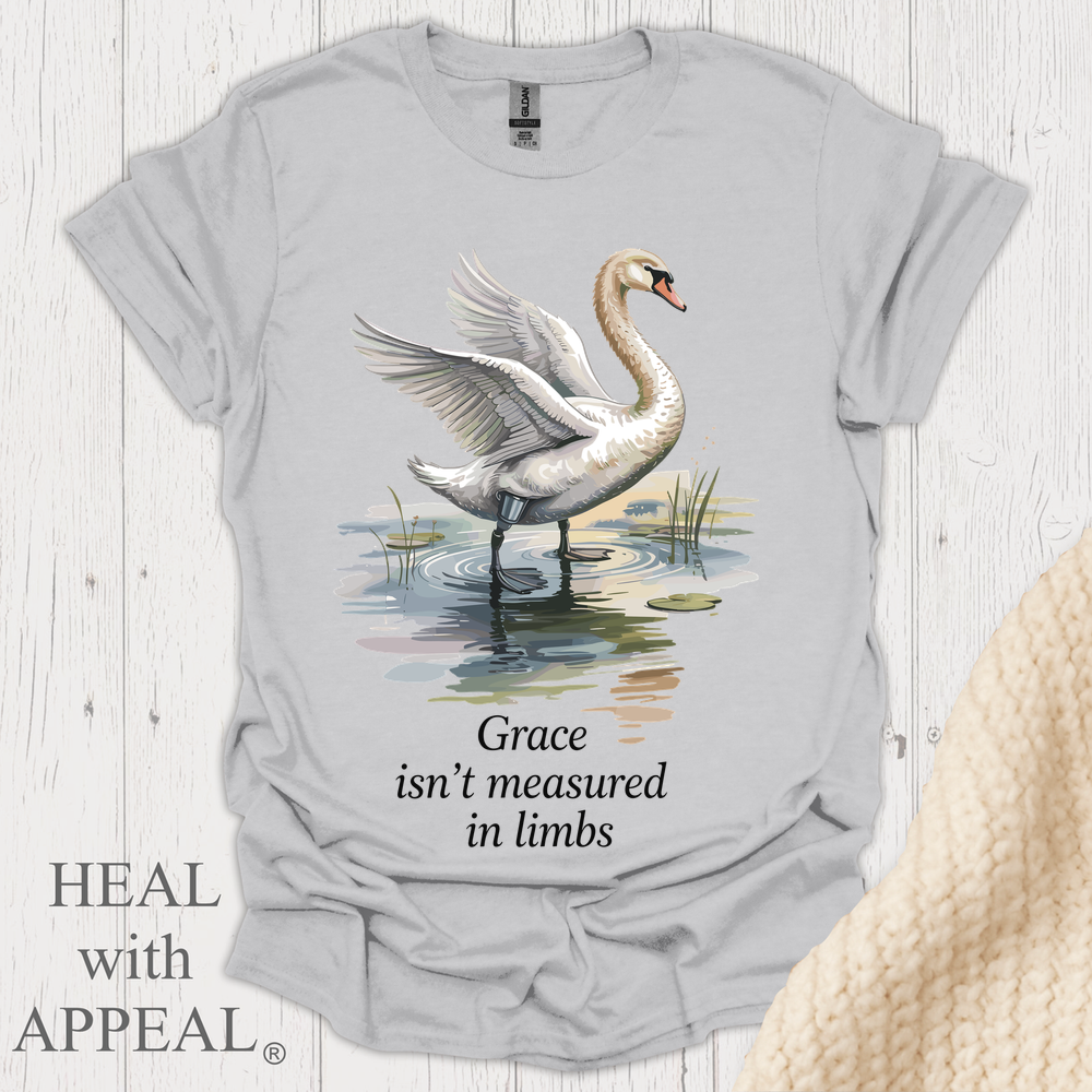 Swan Tee V1b - Ice Grey