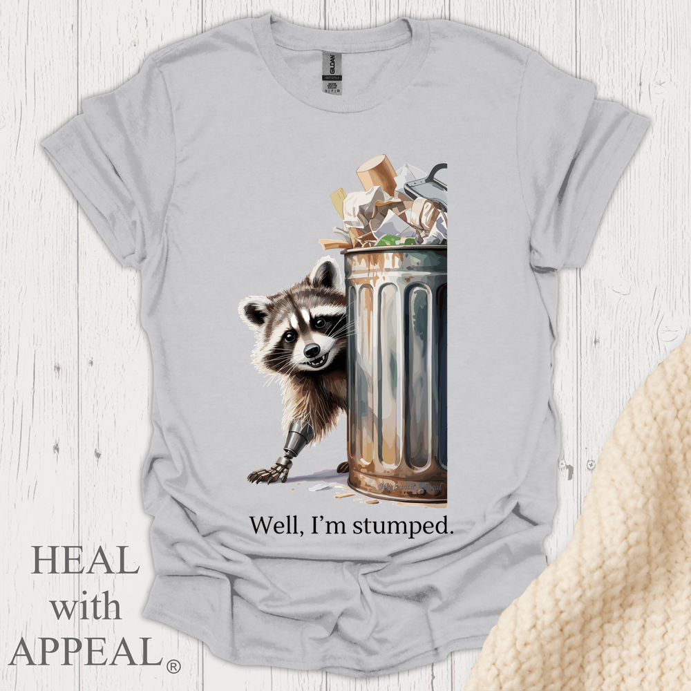 Raccioon Tee V2b - Ice Grey