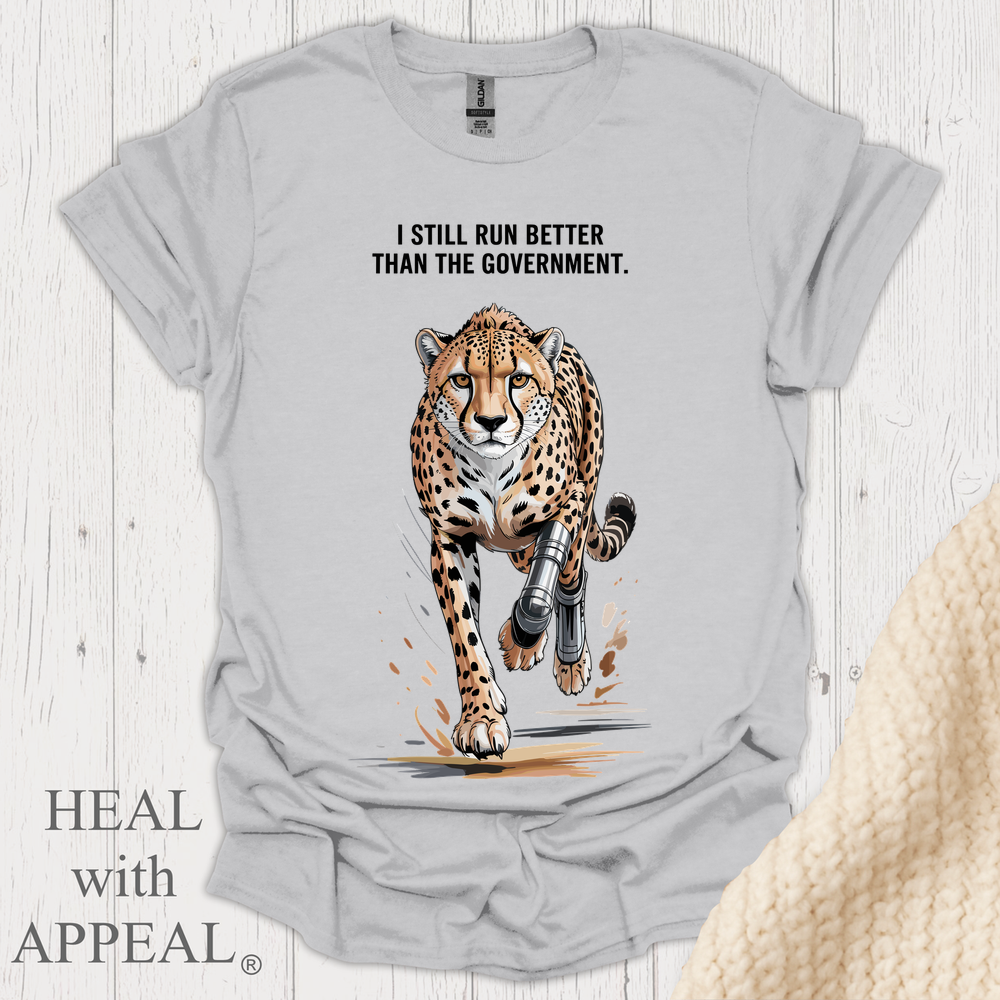 Cheetah Tee B - Ice Grey