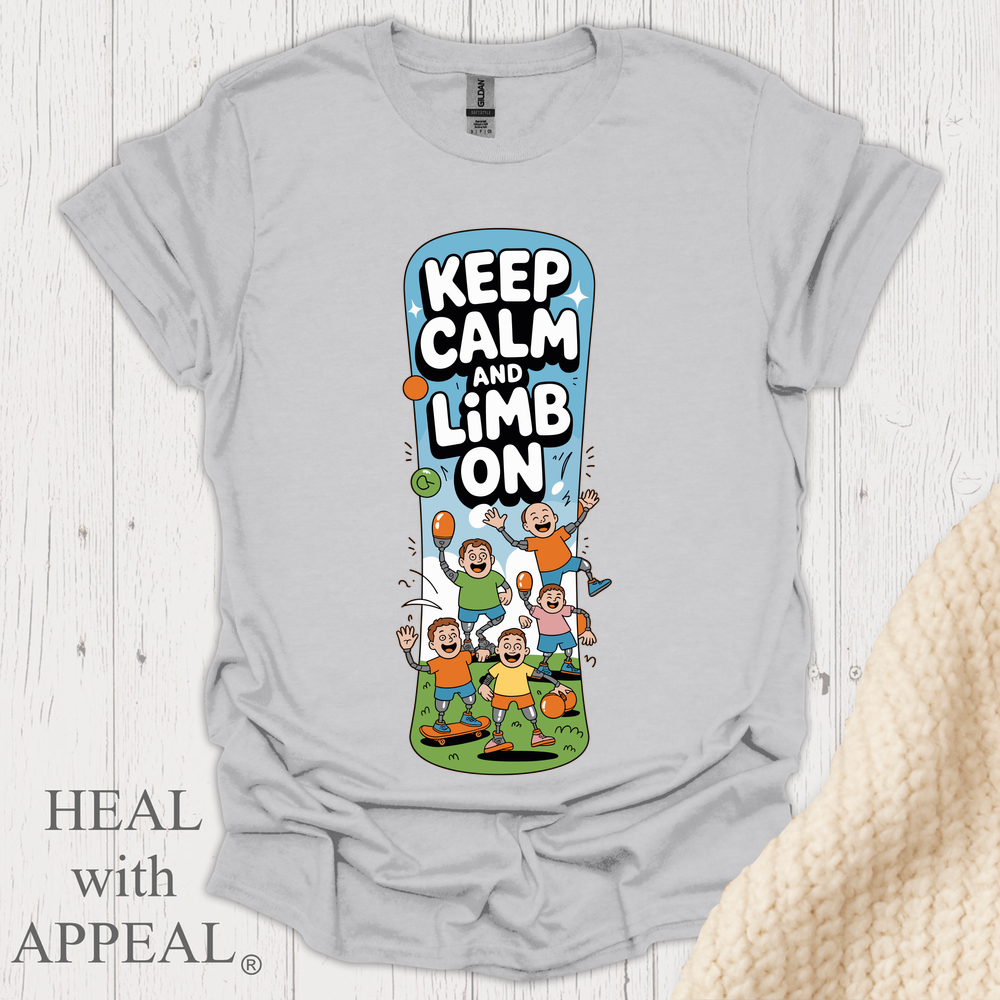 Keep Calm Limb On V2 - Ice Grey