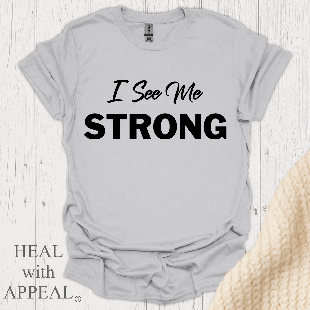 I See Me Strong V1 Blk Print - Ice Grey
