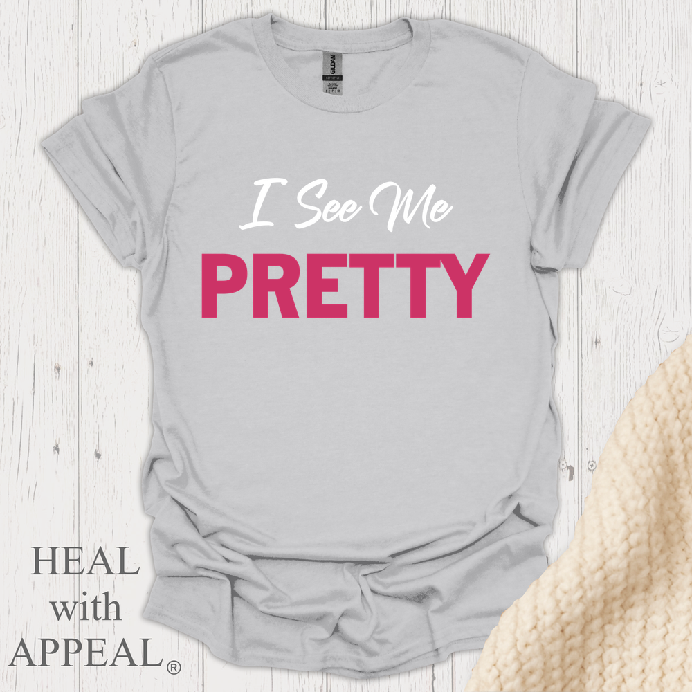 I See Me Pretty V1 Blk Print - Ice Grey